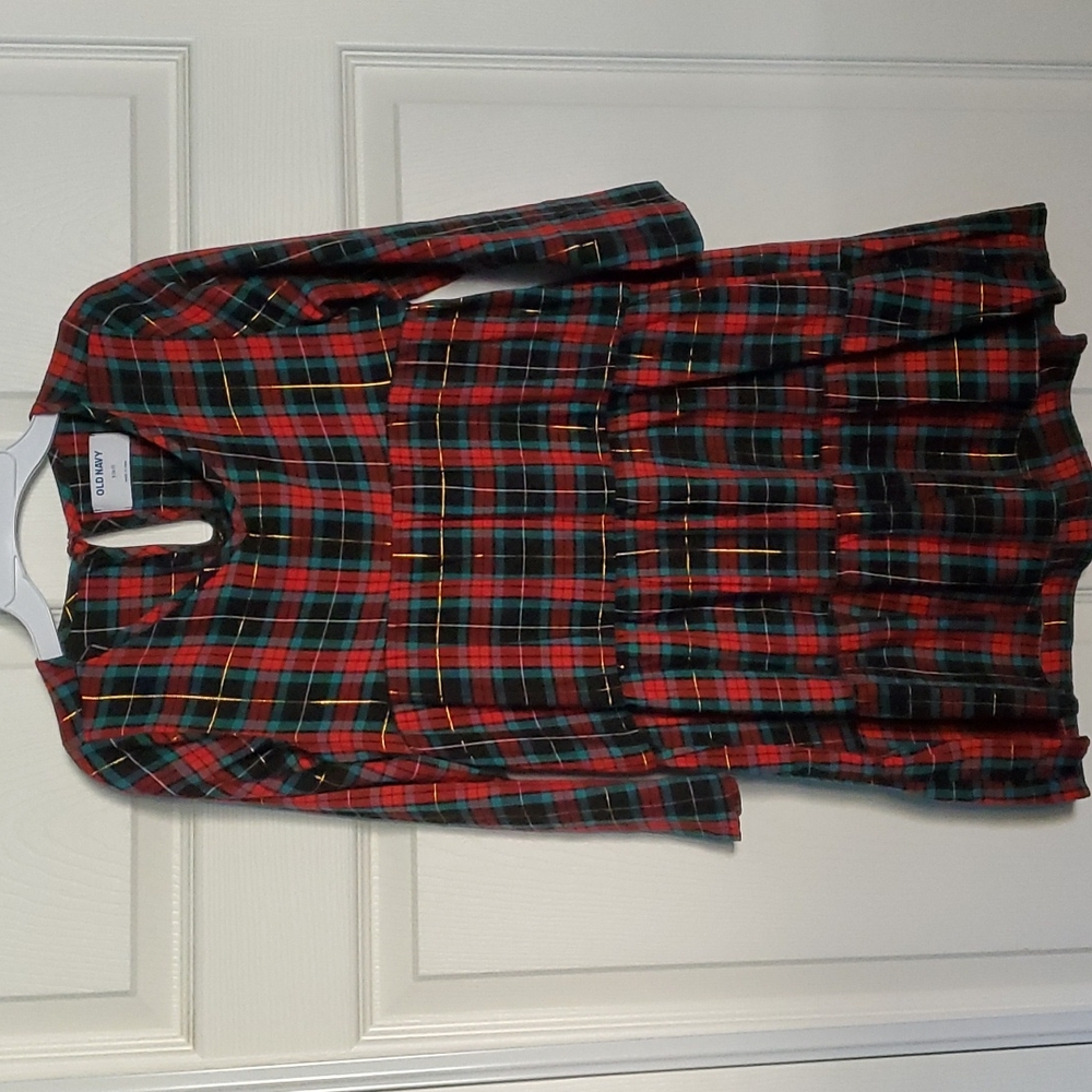 Plaid Christmas dress size 6-7